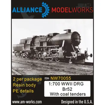 AM-WORKS NW70055 1/700 Немецкая DRG Br52 времен Второй мировой войны с угольными тендерами (2шт) - Набор улучшенных деталей