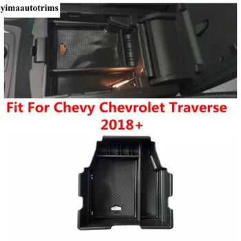 Для Chevy Chevrolet Traverse 2018 - 2021 Ящик Для Хранения Автомобильного Подлокотника Крышка Контейнера Центрального Управления Пластиковые Аксессуары Для Интерьера
