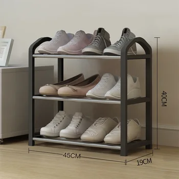 Простая стойка для обуви домашняя хозяйственная женская дверь общежития пылезащитный шкаф для хранения обуви пространство небольшой стеллаж для обуви WF821330